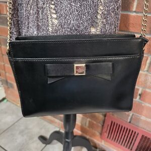 Kate Spade Black Crossbody Bag with Bow Accent